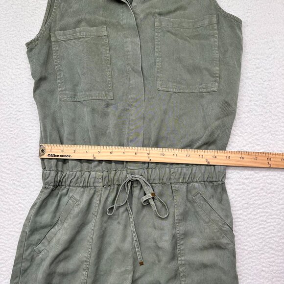 [YFB] Green Sleeveless Button Front Every Jumpsuit Size Medium - Picture 4 of 7